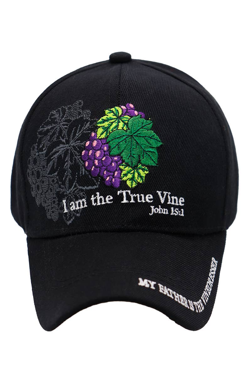 Cap Zone - Wholesale Baseball Cap - Men's - The True Vine Acrylic Velcro Back Baseball Cap0