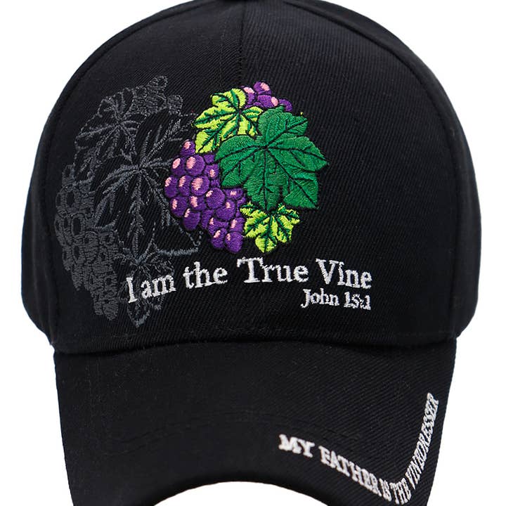 Cap Zone - Wholesale Baseball Cap - Men's - The True Vine Acrylic Velcro Back Baseball Cap