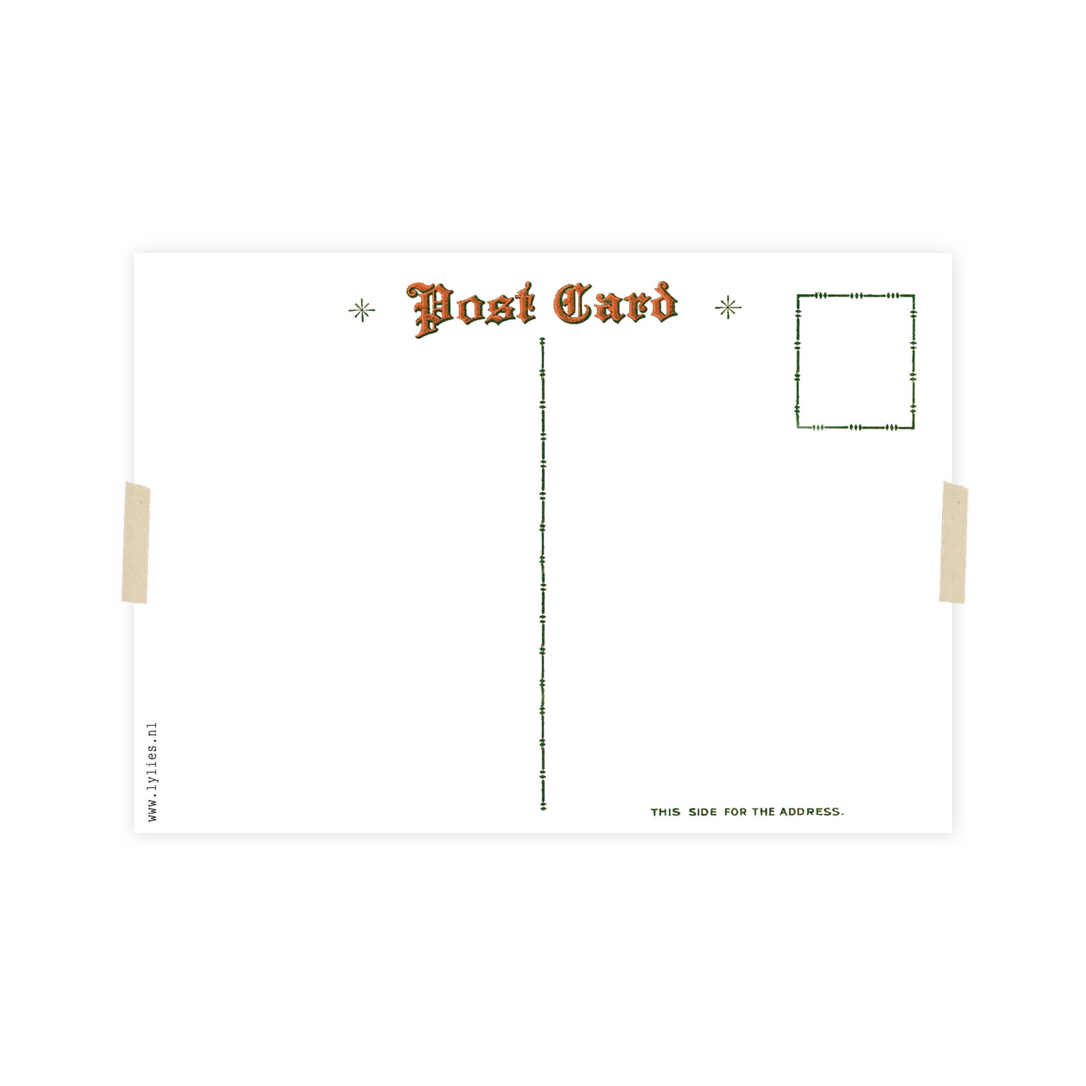 Lylies – postal de Natal por atacado – Cartão postal de colagem senhora com cabelo em forma de árvore de Natal1