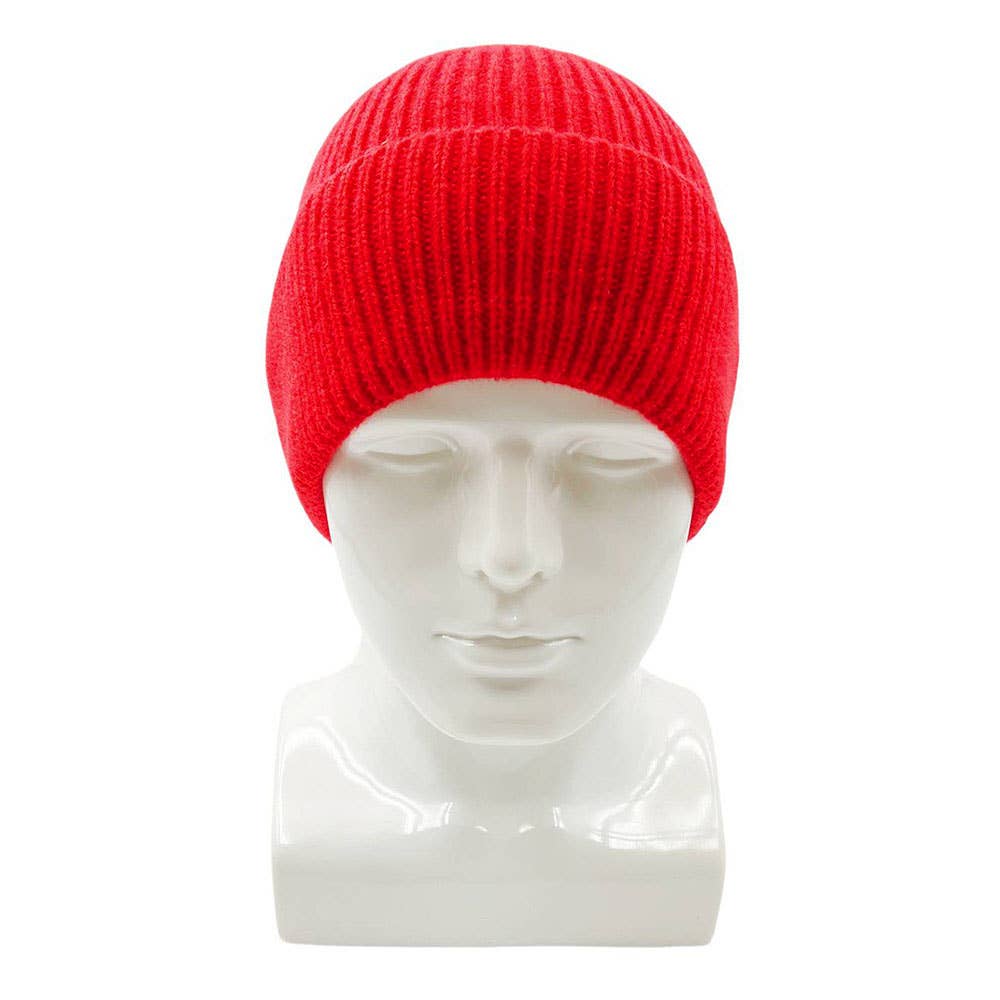 Sensibling Corp. - Venta al por mayor Gorro de lana - Unisex - Gorro de punto acanalado liso con puños37