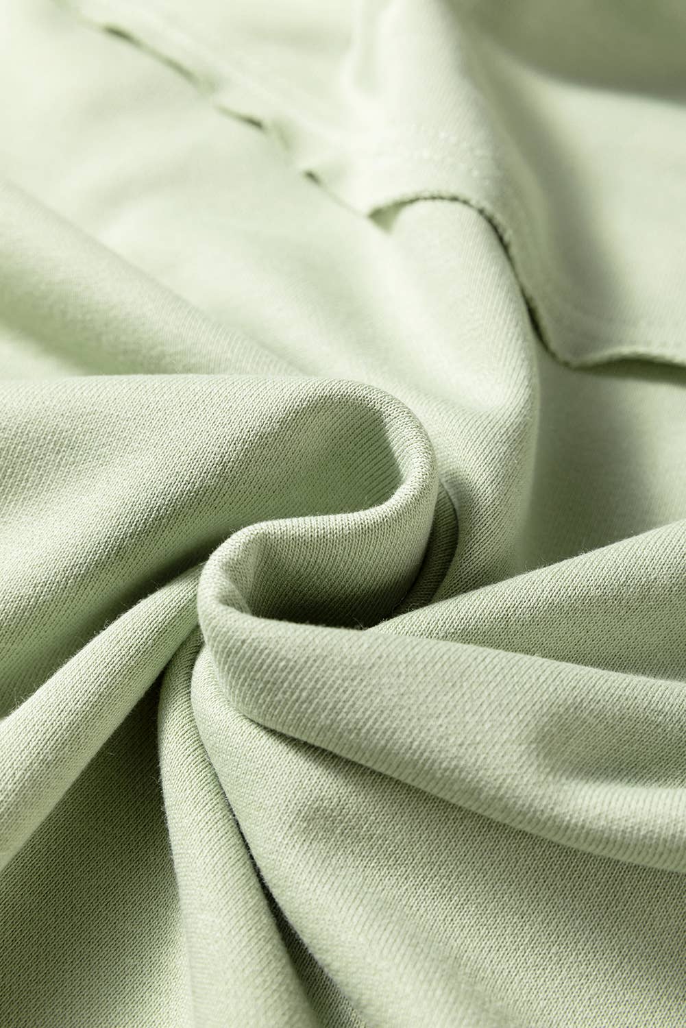 Laurel Green Floral Plaid Mixed Sleeve Raw Edge Relaxed French Terry Top for wholesale on Faire5