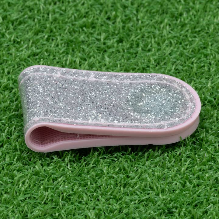 Silver Magnetic Leather Hat Clip for wholesale by Fun Markers