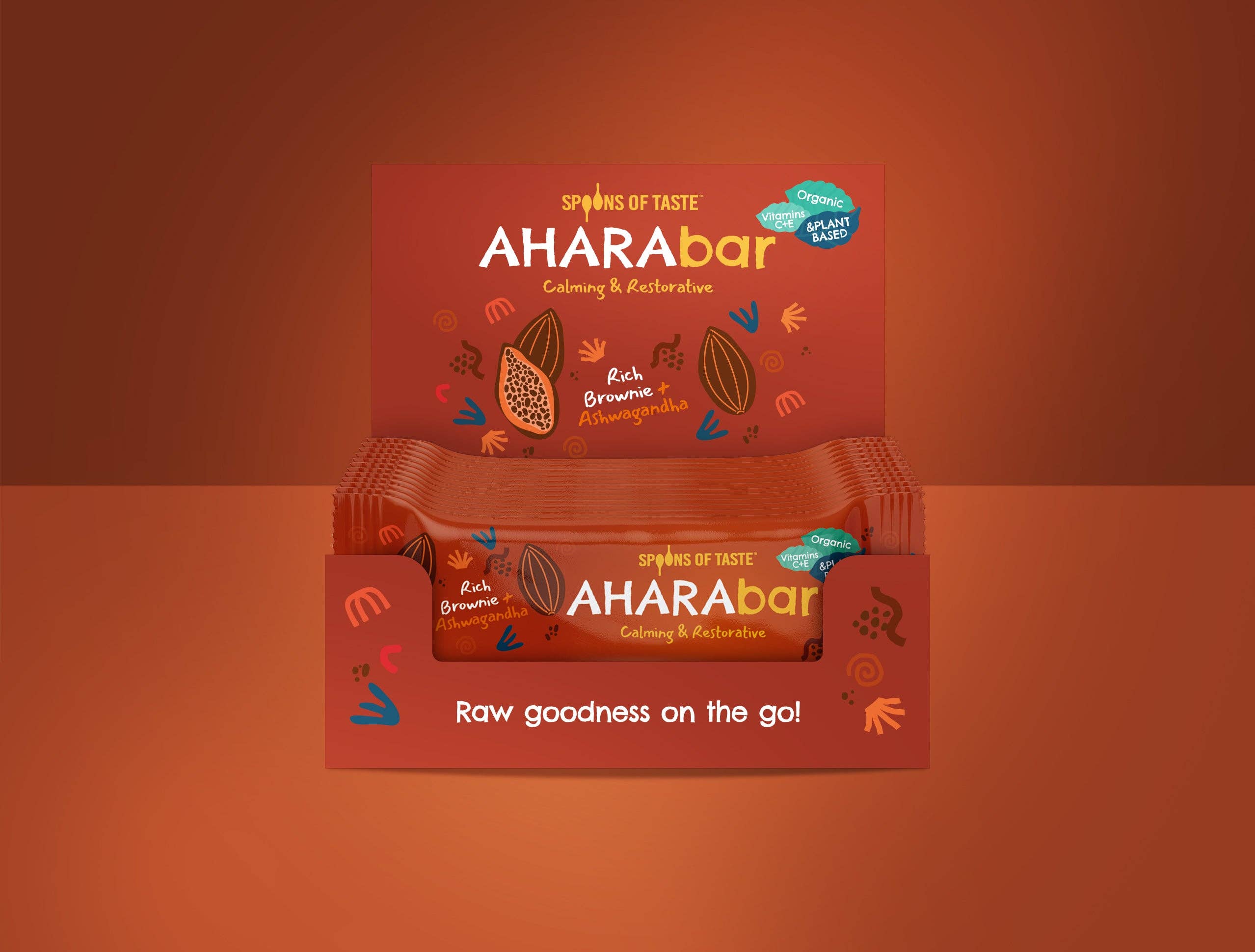 Spoons Of Taste – wholesale Snack bar – Ahara Bar - Rich Brownie + Ashwagandha