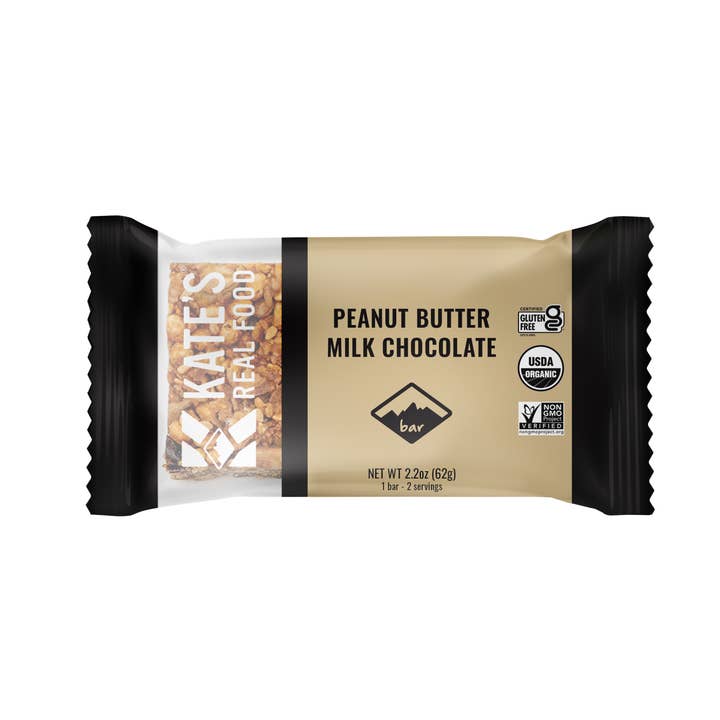 Kate's Real Food - Wholesale Snack Bar - Peanut butter Milk Chocolate