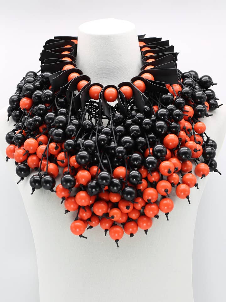 Round Beads Cape Necklace for wholesale by Jianhui London