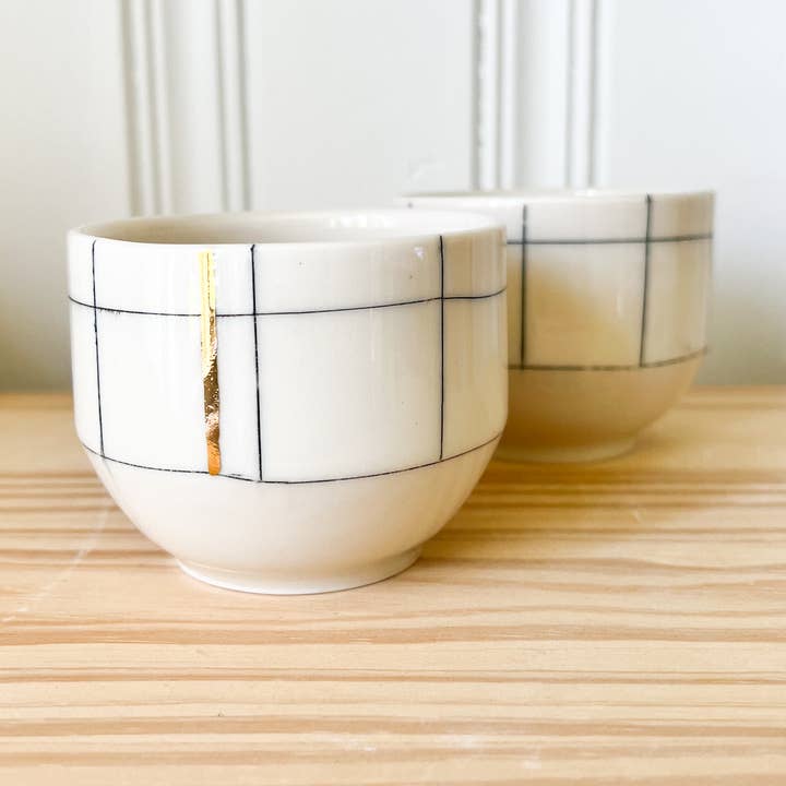 Petrichor + Gold - Wholesale Coffee Mug - Grid Yunomi1