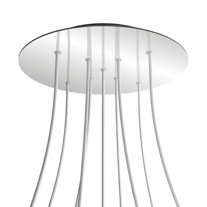 Rosace XXL Rose-One ronde, diamètre 400 mm avec 9 trous en X et 4 trous pour la vente par LIGHTINUP S.R.L.