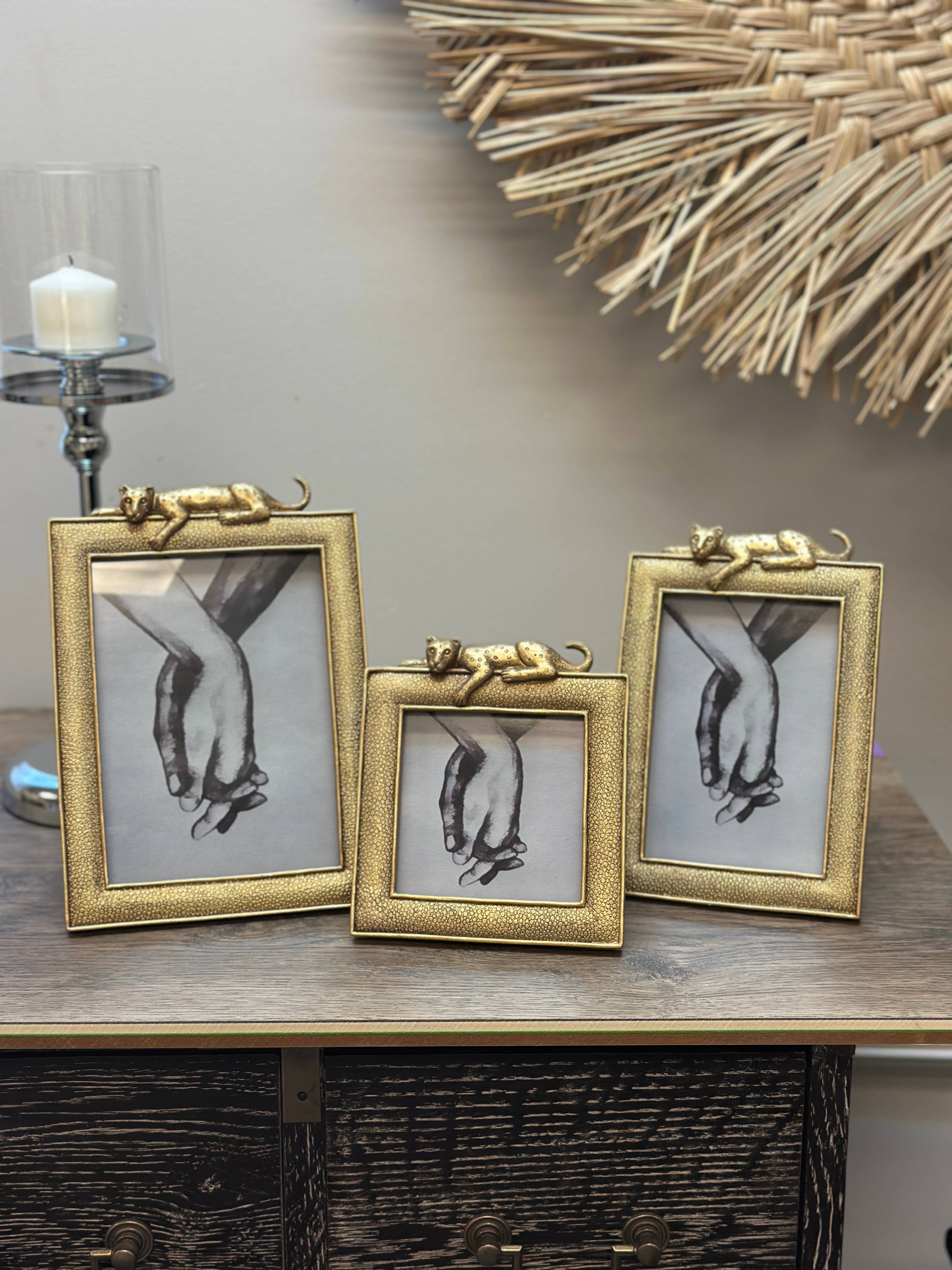 Vagabond Vintage - Wholesale Picture Frame - Luxurious Gold Leopard Photo Frame 0