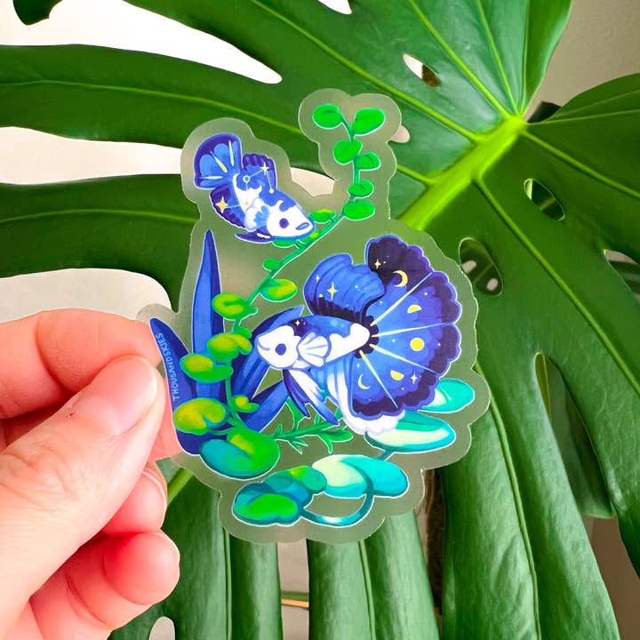 Thousand Skies - Wholesale Sticker - Vinyl Sticker Midnight Half Moon Bettas
