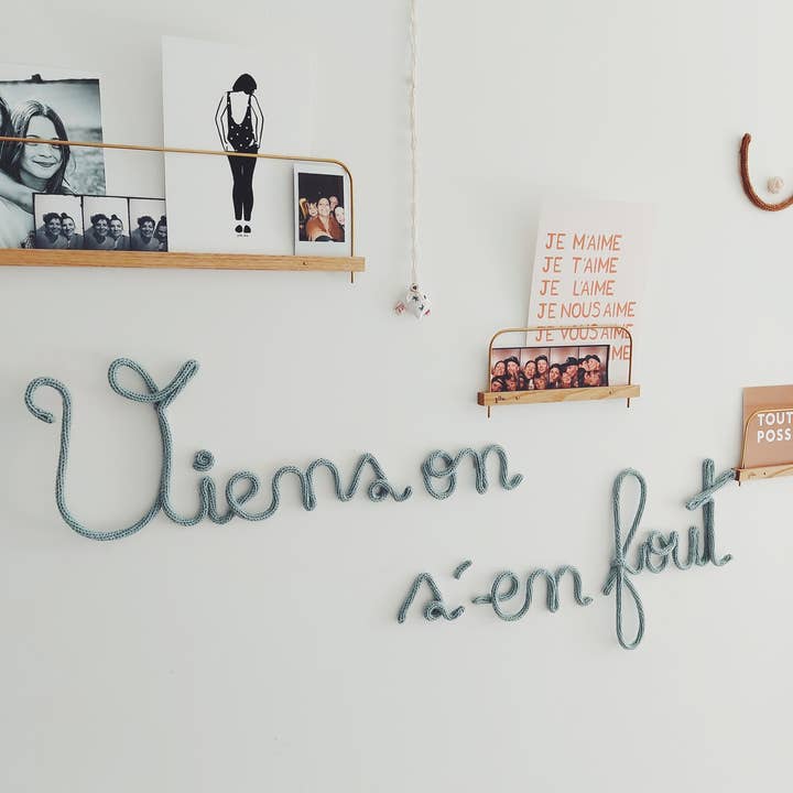 Knitted Wall Decoration Let's not care for wholesale by Charlie&June