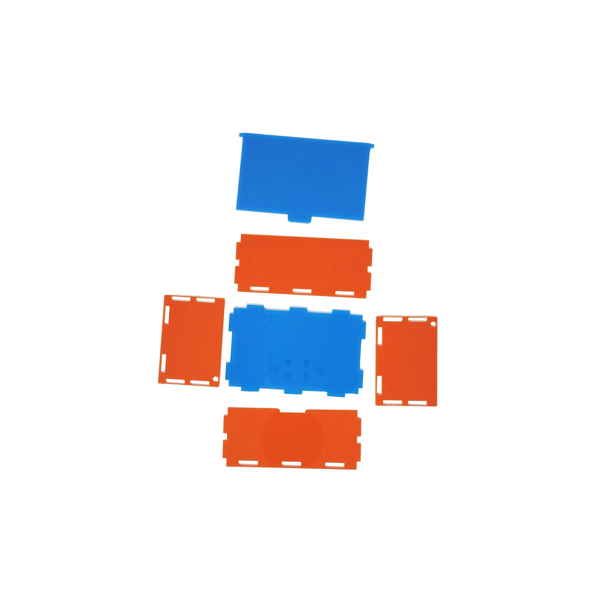 MPBimage - Wholesale Desk Organizer - Paperclip Desk Organizer Box Orange / Blue Box2