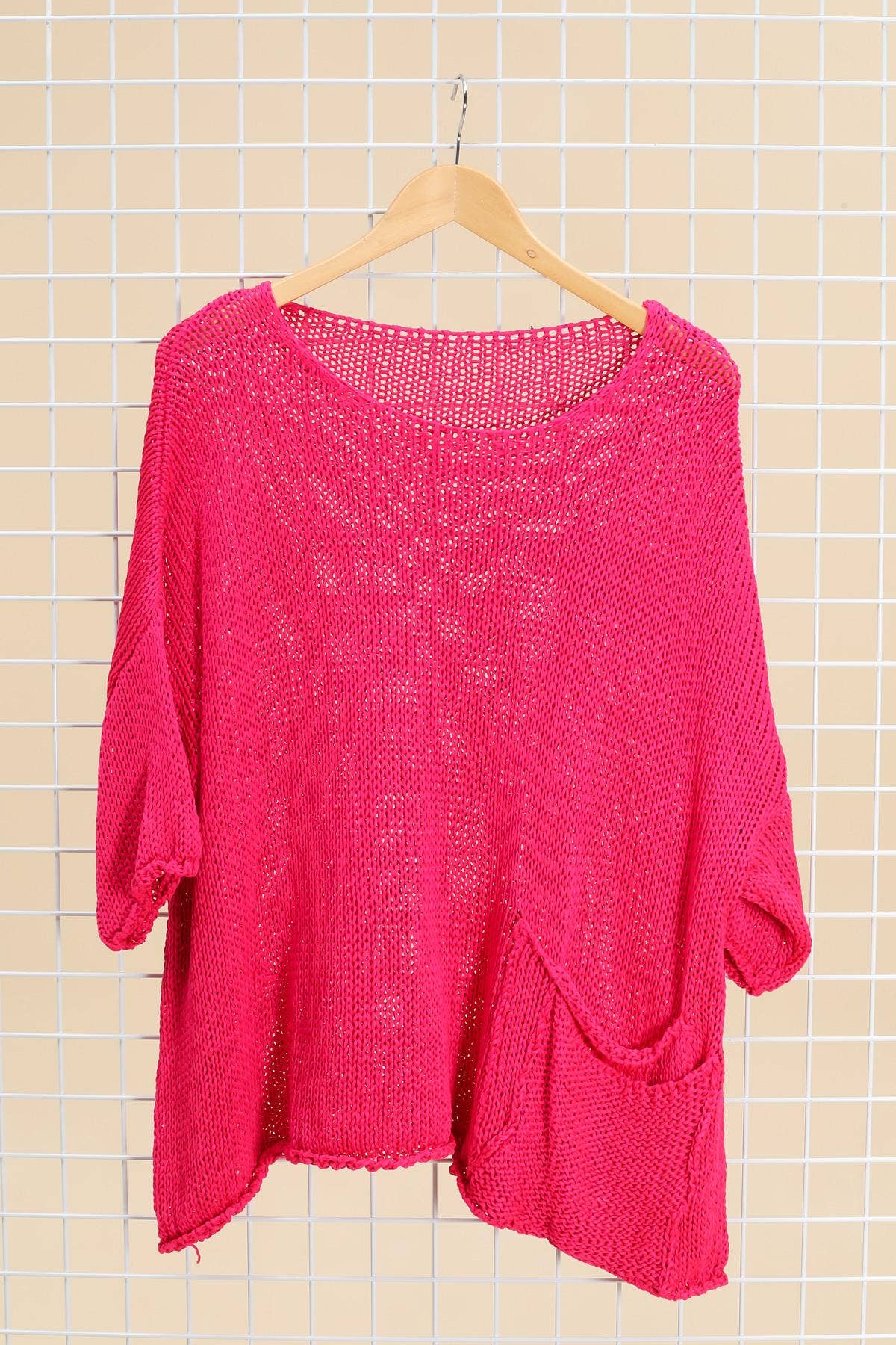 la maison des fibres naturelles - Wholesale Pullover-trui - Dames - Oversized katoenen trui met zakken 1520 100% katoen2