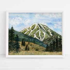 Baldy Print for wholesale by Jennie Kilcup Watercolors