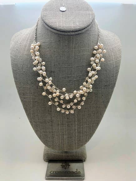 BK S  Multi Strand Pebble Pearl Necklace for wholesale on Faire3
