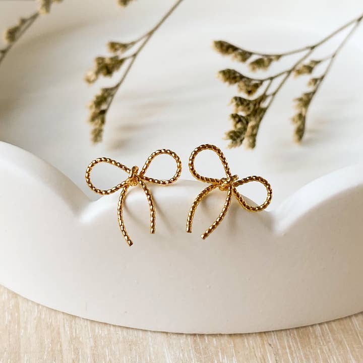 Agaveh girl - Wholesale Stud/Post Earrings - The Elle Bow3