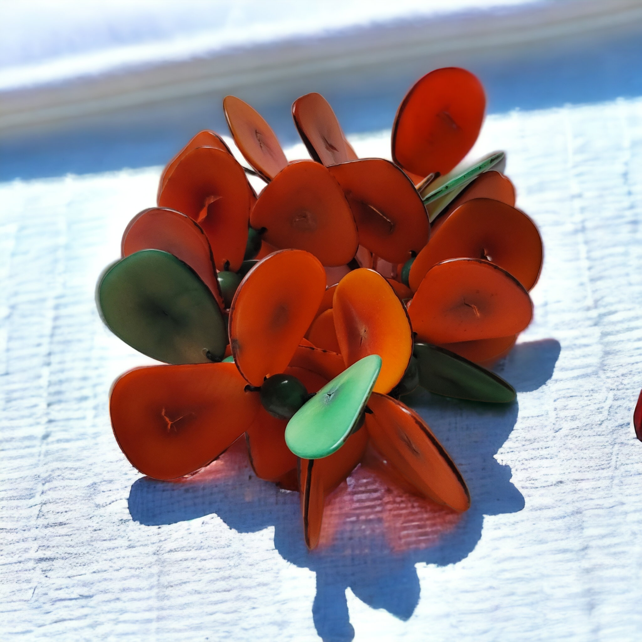 Organic jewelry by Allie – Großhandel Perlenarmband – Oahu Lei-Stil Tagua-Armband Insel-Strand-Schmuck10