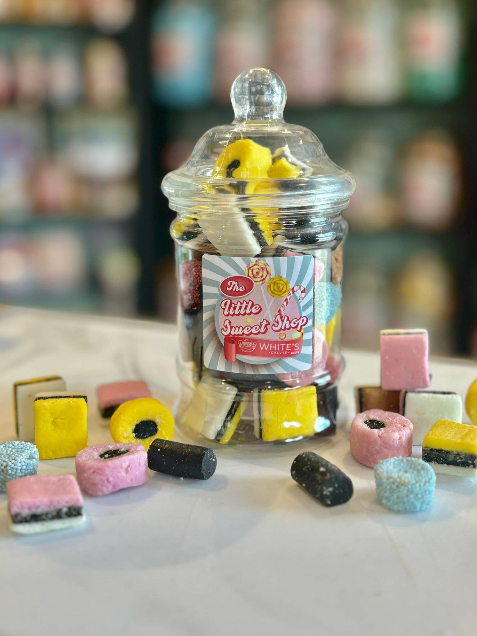 Flossy Teacake - Vente Bonbons durs - Bocal de bonbons réglisse assortis 250g0