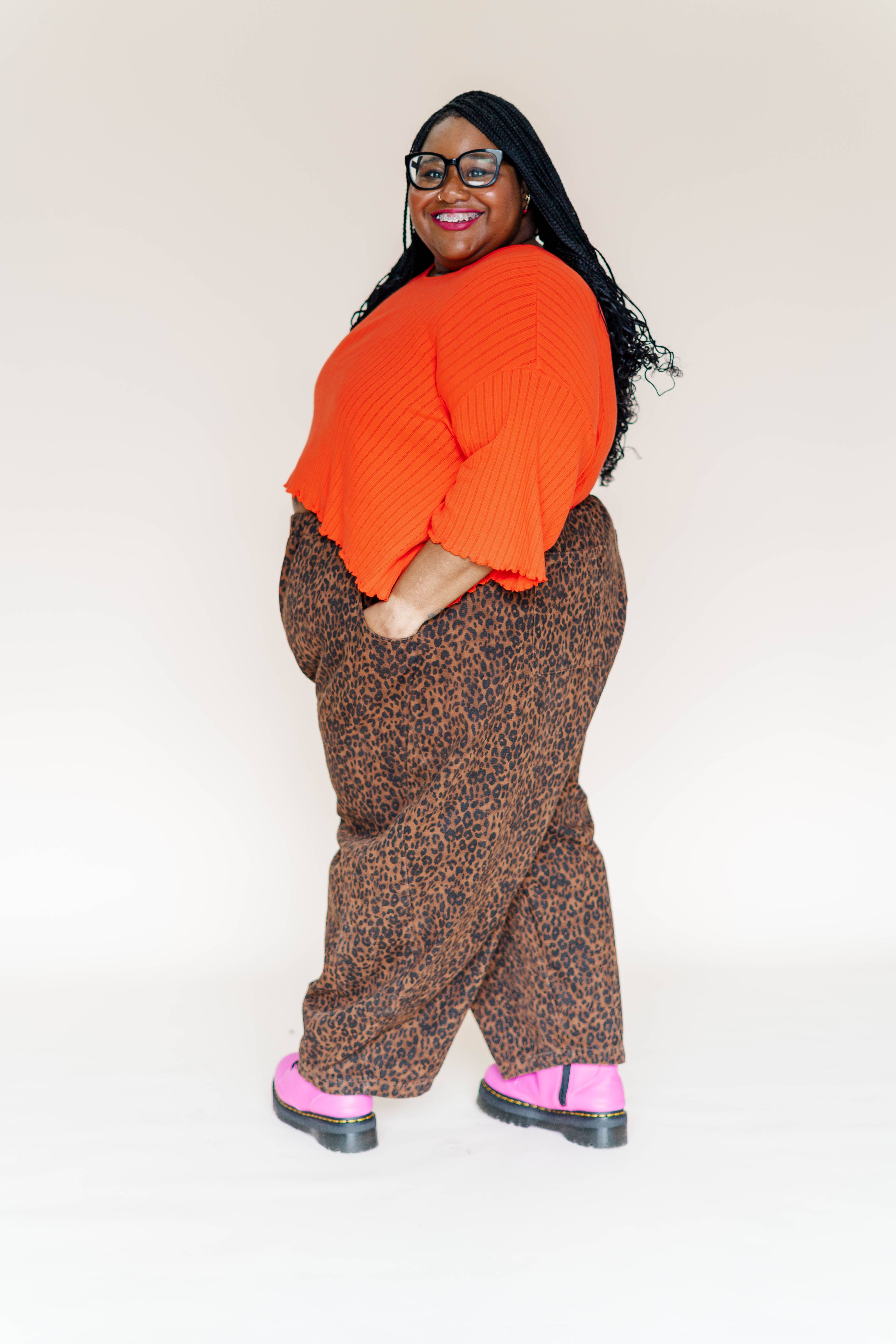 Nettle Studios - Wholesale Pants - Women's - Size Inclusive Gender Neutral Leopard Twill Balloon Pant7