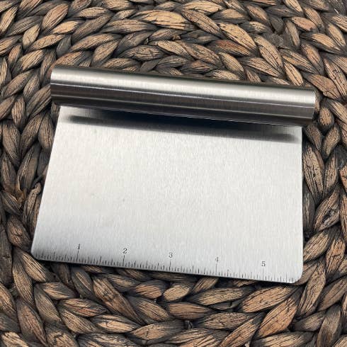 Hazel Grove Customs - Wholesale Kitchen Tool/Gadget - Blank Stainless Steel Dough Cutter/Bench Scraper0