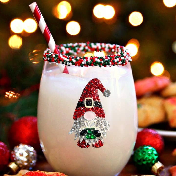 The Queens' Jewels® - Wholesale Wine Glass - Christmas - Gnome Stemless