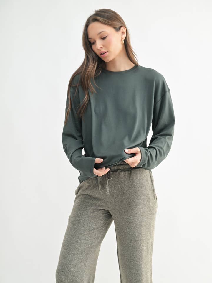Cozy Boyfriend Hacci Long Sleeve for wholesale by Mono B