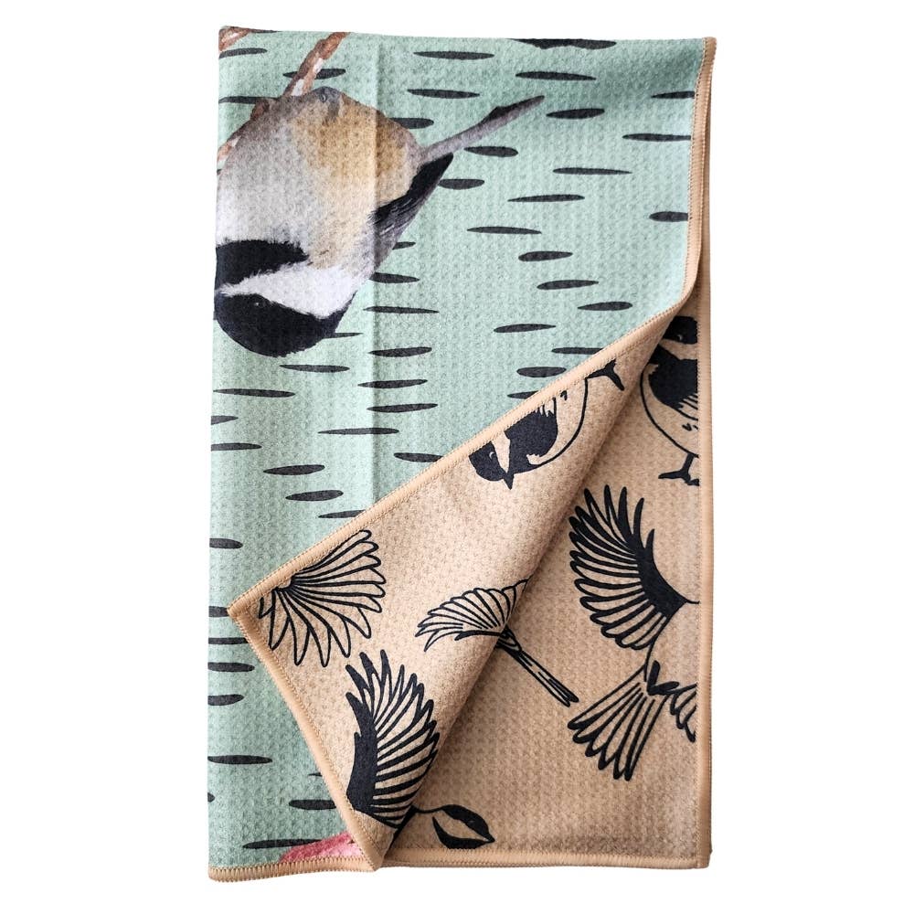 Buzzee – wholesale Tea towel – Chickadee - Dual Sided Tea Towel - Kitchen & Hand Towel5