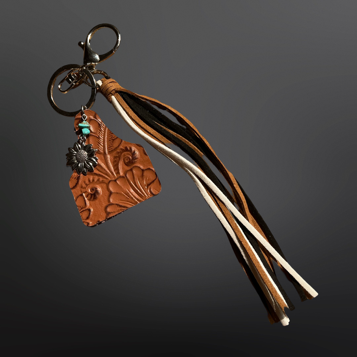 Westrian International - Wholesale Keychain - Unisex - Cow Tag Tassel Vegan Leather Keychain1