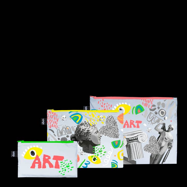 Poches zippées réfléchissantes CLASSIC ART pour la vente par LOQI