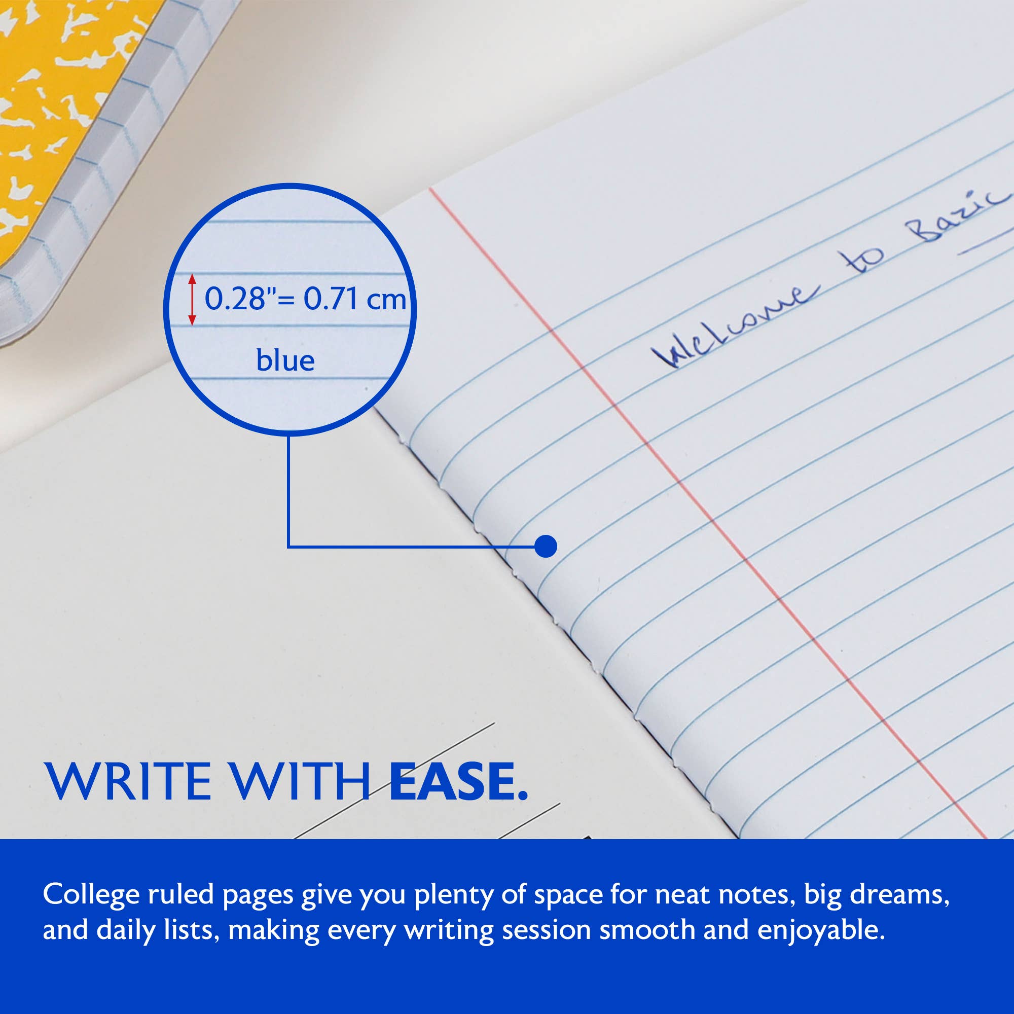 BAZIC Products - Wholesale Notebook - C/R 100 Ct. Premium Morandi Color Marble Composition Book6