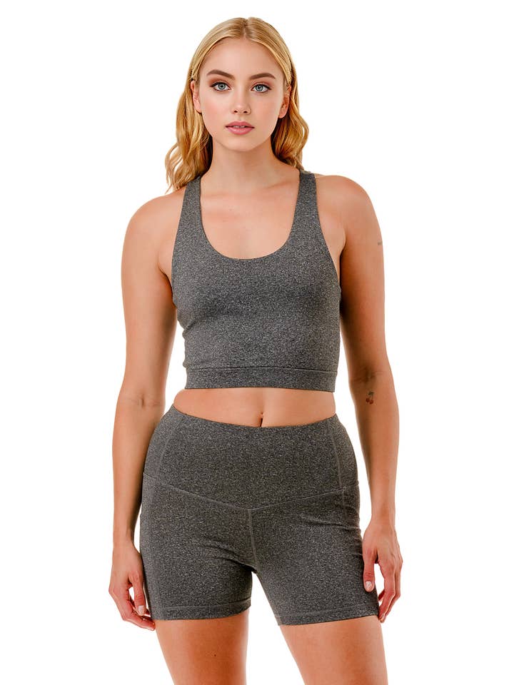Color 5 - Wholesale Activewear Set - Women's - Active wear set crop top with shorts work out yoga set 8