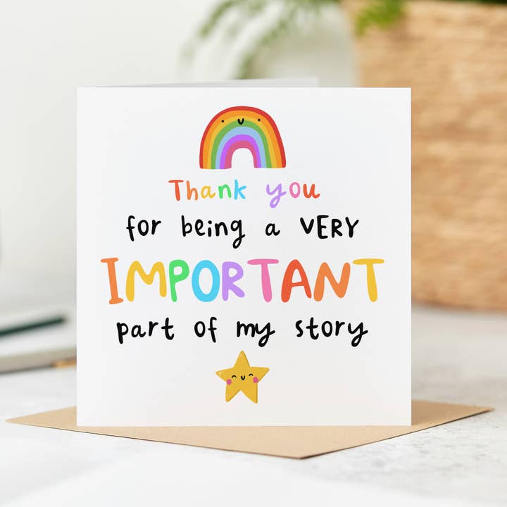 Very Important Part Of My Story Card for wholesale by Arrow Gift Co