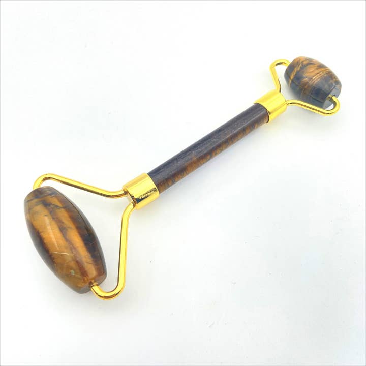 Tiger Eye Massage Roller for wholesale by Minéraux d'ailleurs