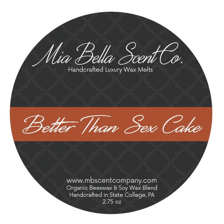 Better Than Sex Cake Wax Melt for wholesale by Mia Bella Scent Company