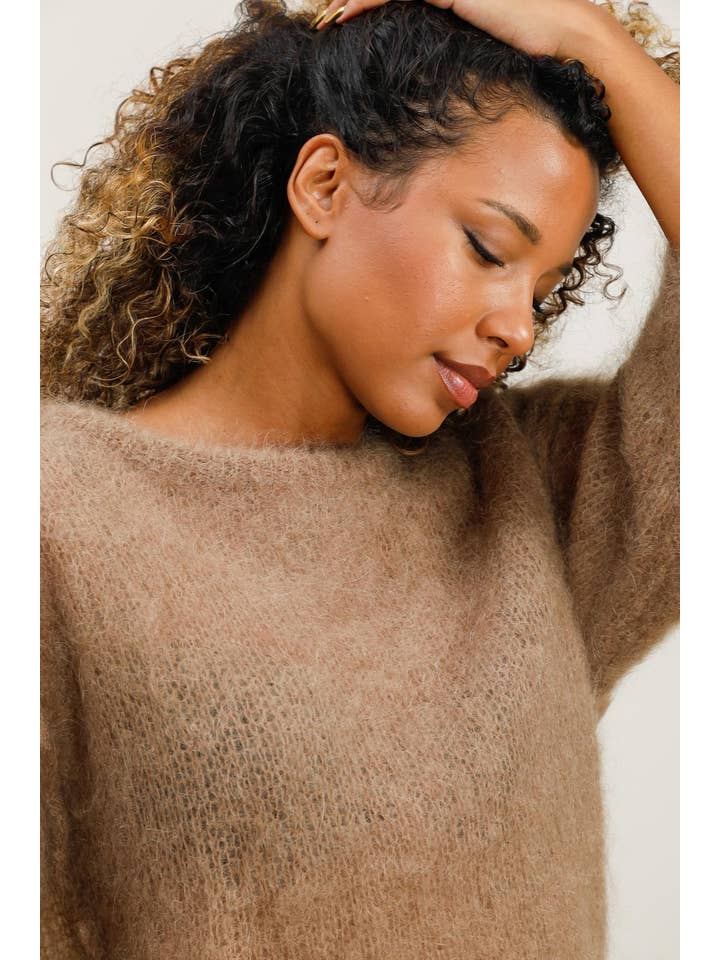 LÉA & LUC - Wholesale Knitted jumper – Women′s - Mohair sweater REF. 2157622