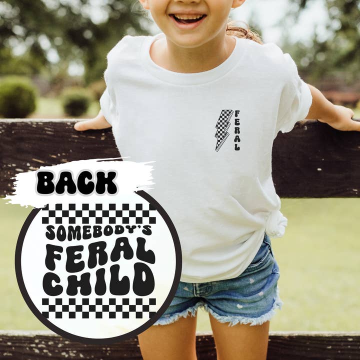 Feral Child Tee for wholesale by Page and Riggs Designs, LLC
