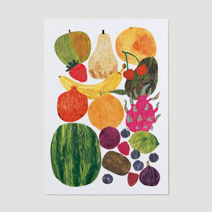 Loose Fruit Art Print for wholesale by James Barker