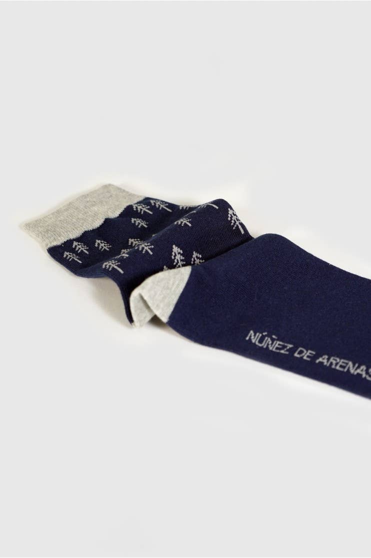 BLAU- MARINEBLAU Marineblaue Baumwollsocken Modell Espiga für den Großhandel auf Faire1