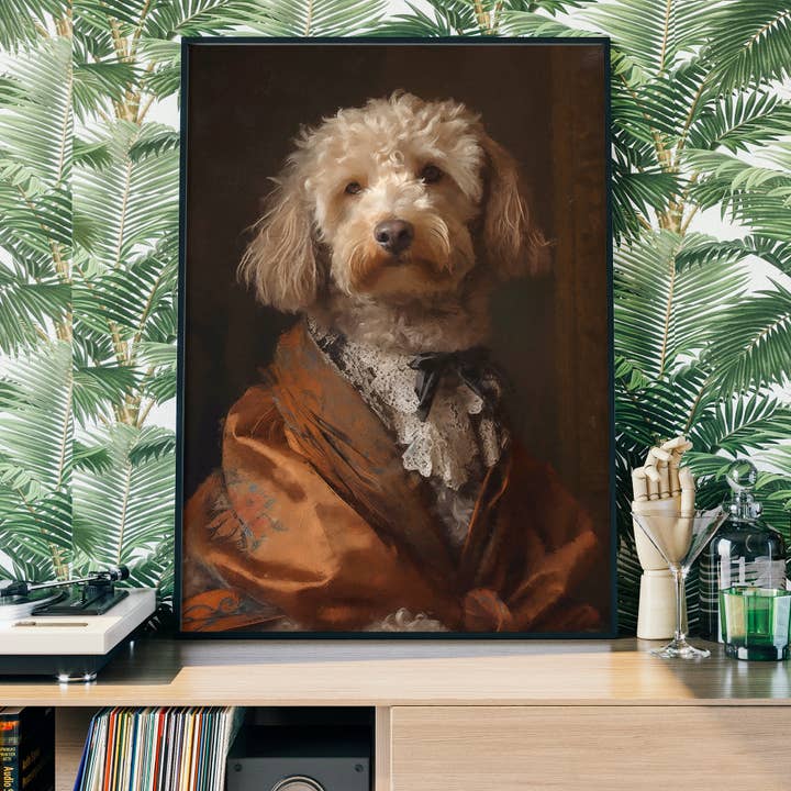 Ink & Drop - Wholesale Art Print - Cockapoo Dog Portrait Print1