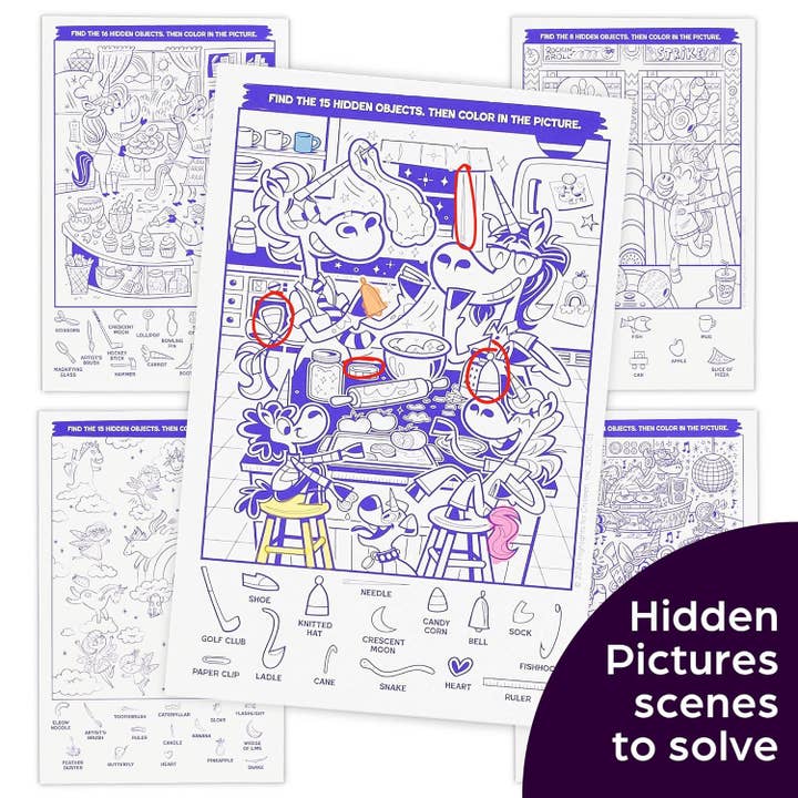 Highlights for Children - Wholesale Coloring & Activity Book - Kids & Baby - Scratch-and-Play Unicorn Hidden Pictures5