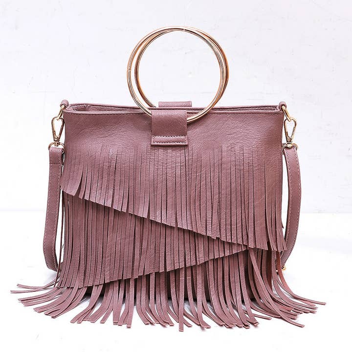 NINEXIS - Wholesale Shoulder Bag - Women's - CWAB4544_IRREGULAR TASSEL HANDBAG SHOULDER BAG10