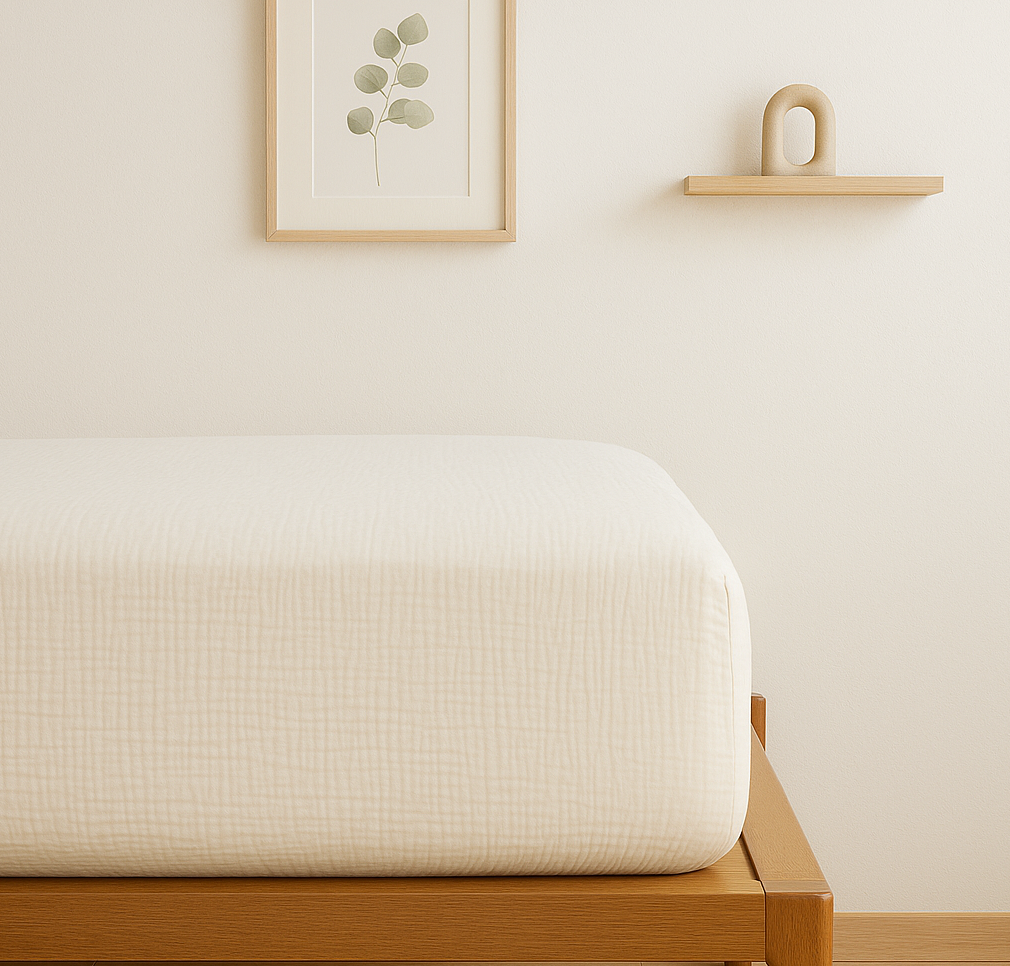 Q VITA – wholesale Sheet set – Muslin Cotton Sheet Set (4 pcs) - White3