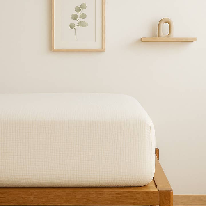 Q VITA - Wholesale Sheet Set - Muslin Cotton Sheet Set (4 pcs) - White3