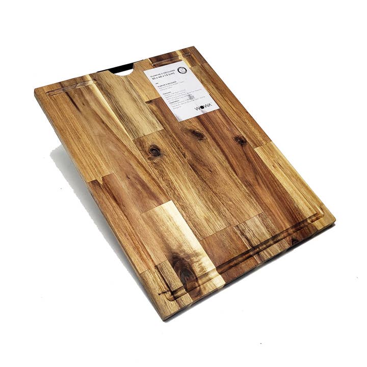 Schneidebretter aus Akazienholz mit Metallgriff 40x30cm
für den Großhandel von NHP International