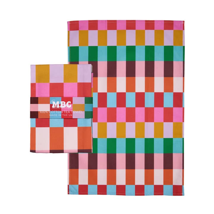 Checkered Tea Towel for wholesale by Maddison Ball Creative