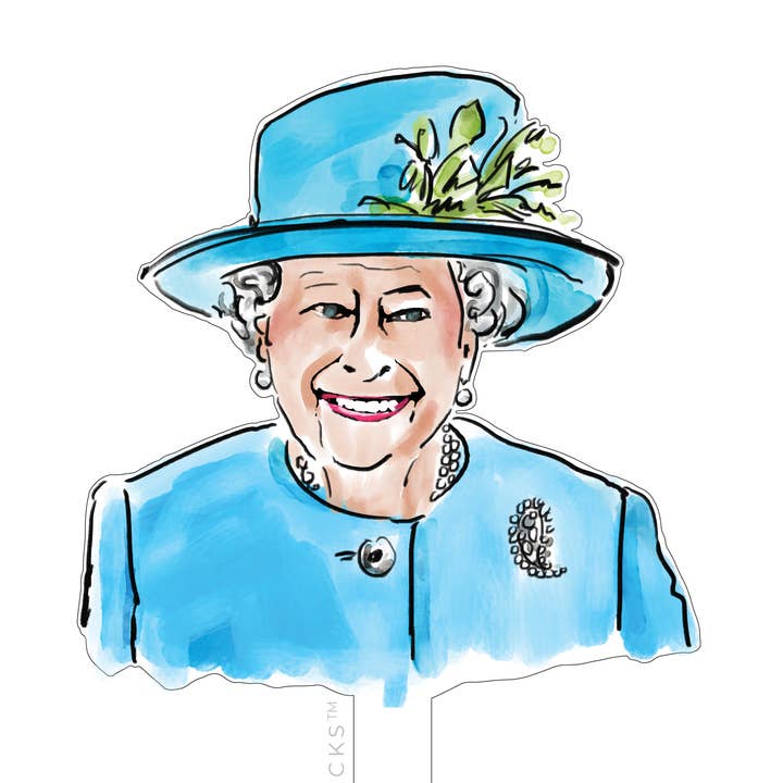 THE QUEEN ACRYLIC CAKE TOPPER for wholesale by XO ACRYLICS | ACRYLIC STICKS