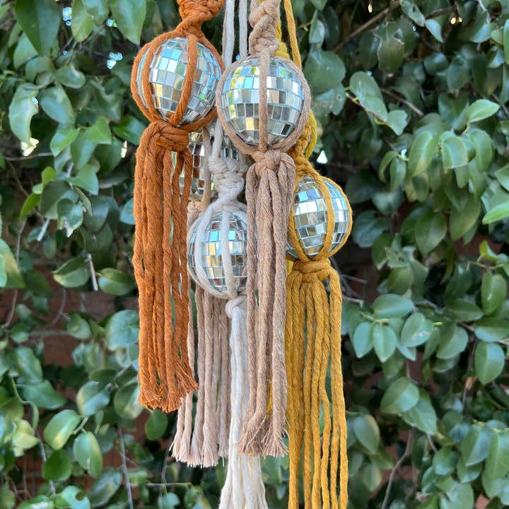 The Thrifty Handmade - Vendita all'ingrosso Ciondolo decorativo per auto - Unisex - Ciondolo a forma di palla da discoteca, accessorio e decorazione retrò per la casa2