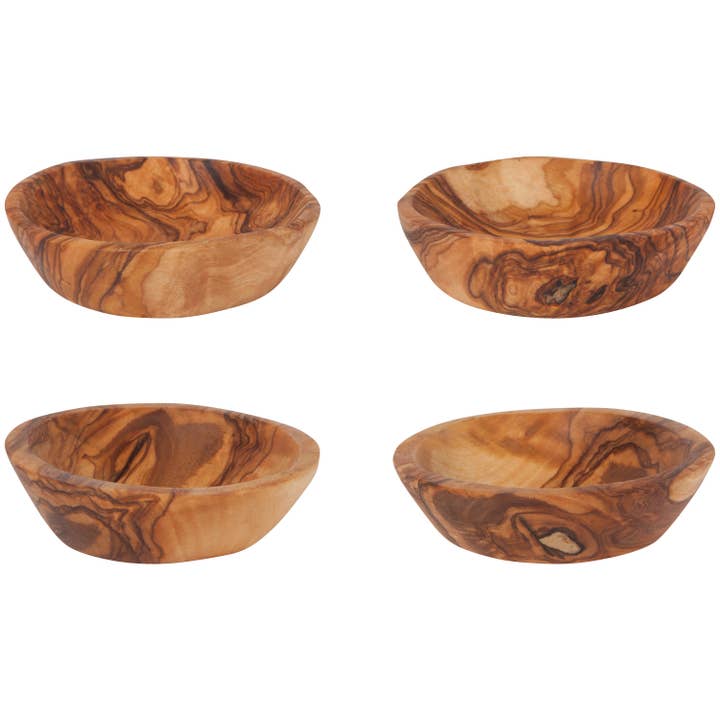 Danica Heirloom - Wholesale Bowl - Olive Wood Pinch Bowls Set of 4