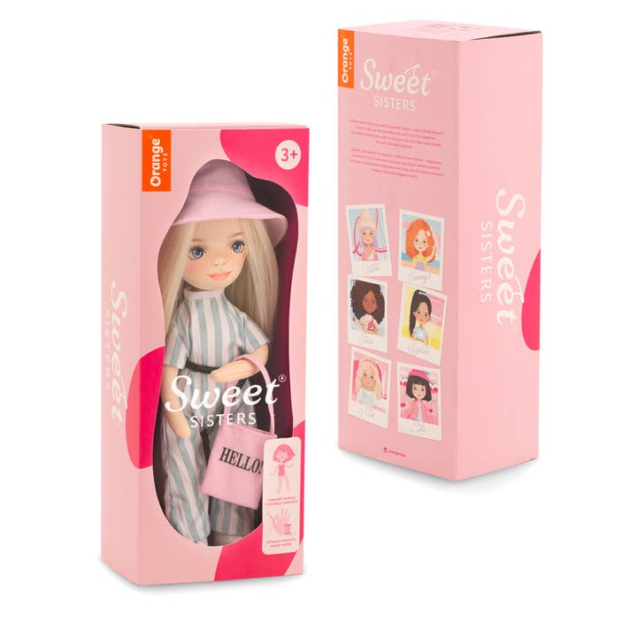 Orange Toys - Venta al por mayor Muñeca - Niños - Muñeca Mia Con Mono De Rayas 32Cm