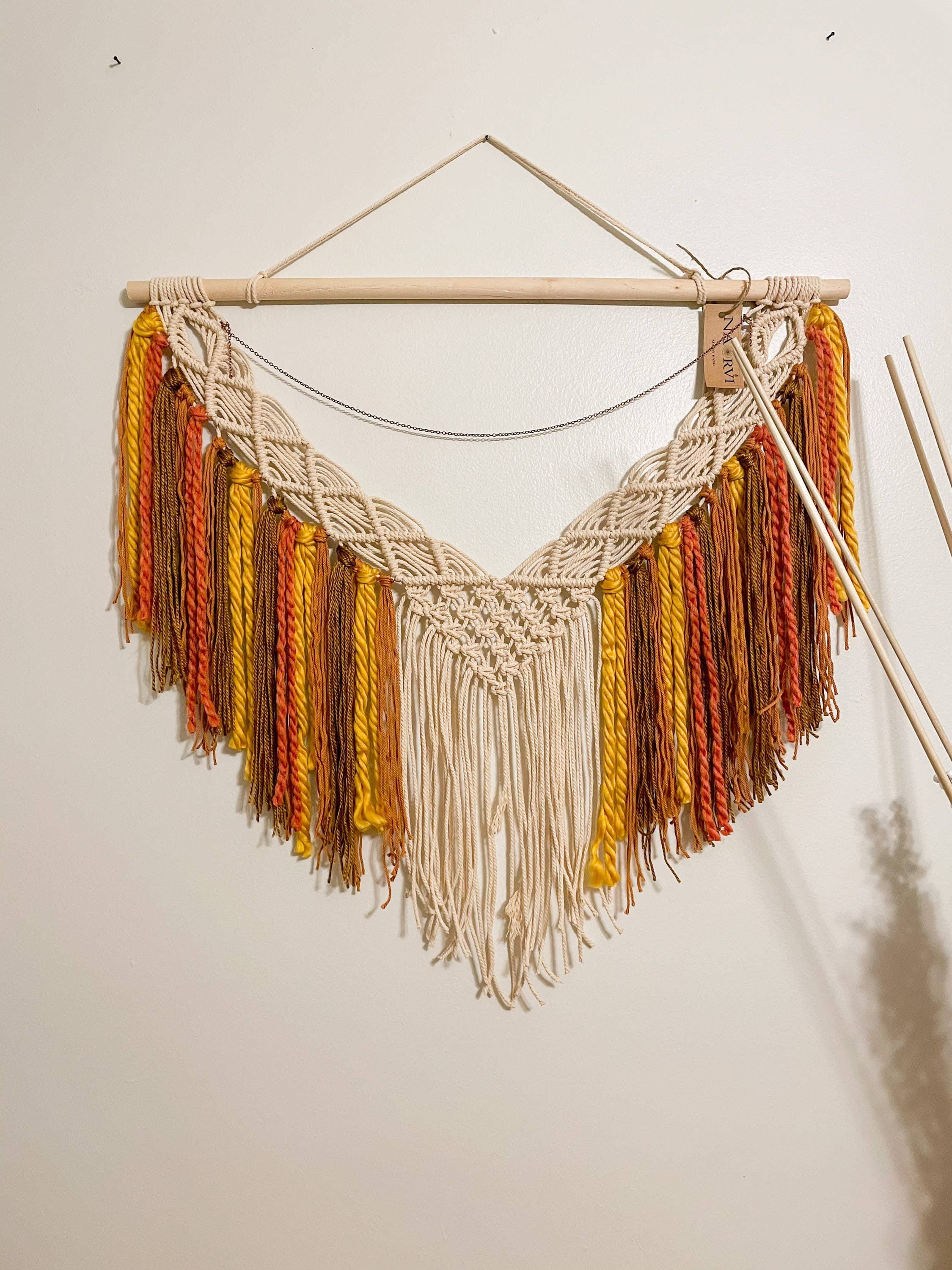 Naorvi Macrame – wholesale Tapis/Textil – Lyxig bohemisk stor färgglad makramévavd4