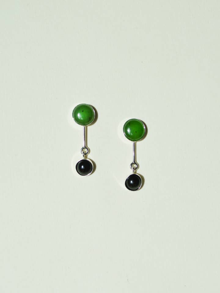 Pendeloques en Onyx Jade pour la vente par Gem & Blue